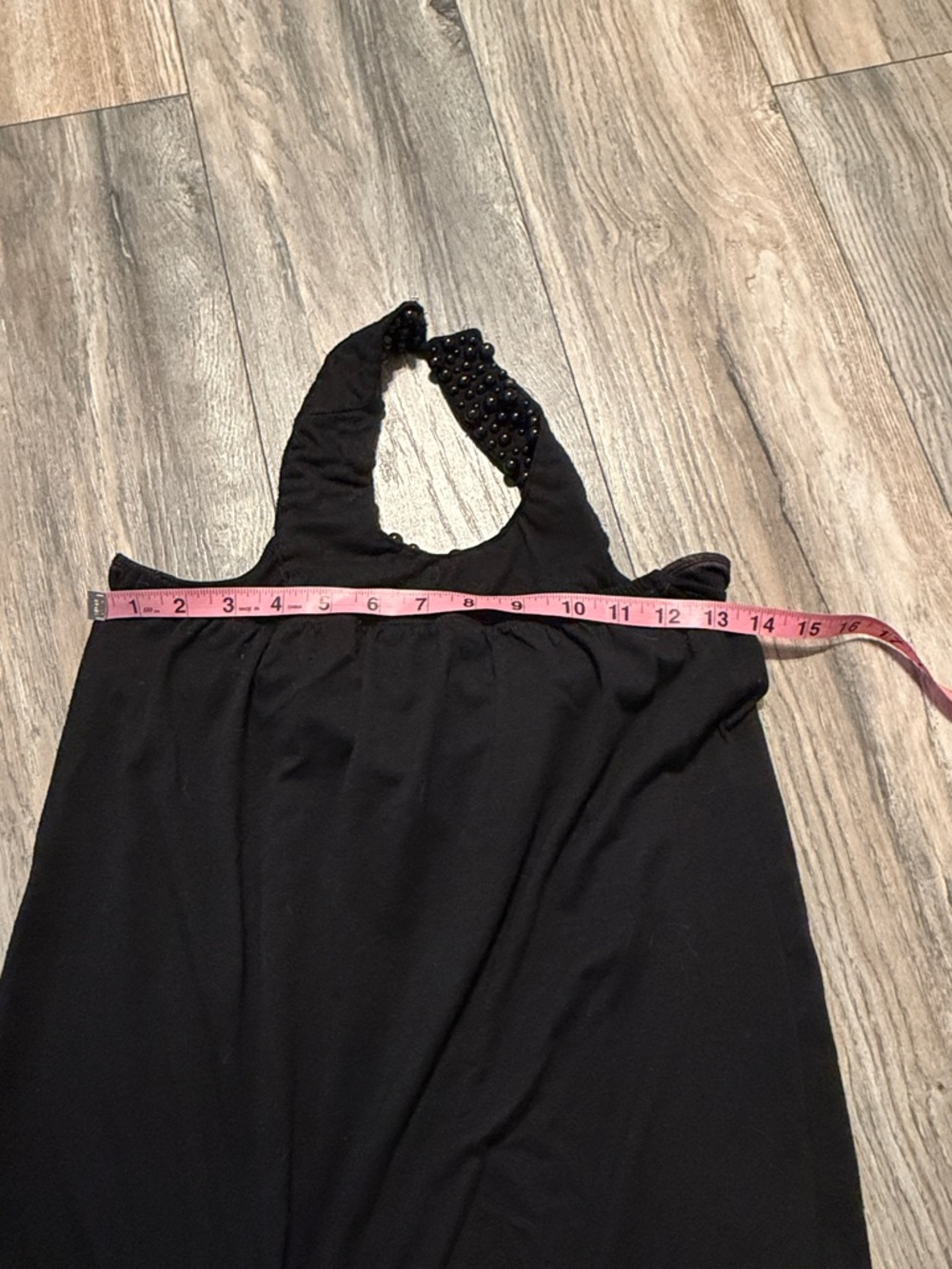 MCM Black Beaded Halter Camisole - Picture 5 of 5